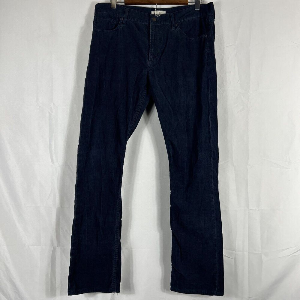 UNIQLO Dark Navy Size 33‎ Corduroy Straight (Measures 34x31) Men's Pants